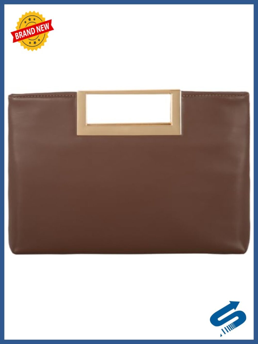 PU Leather Top Handle Clutch Evening Bag for Women Formal Wedding Prom